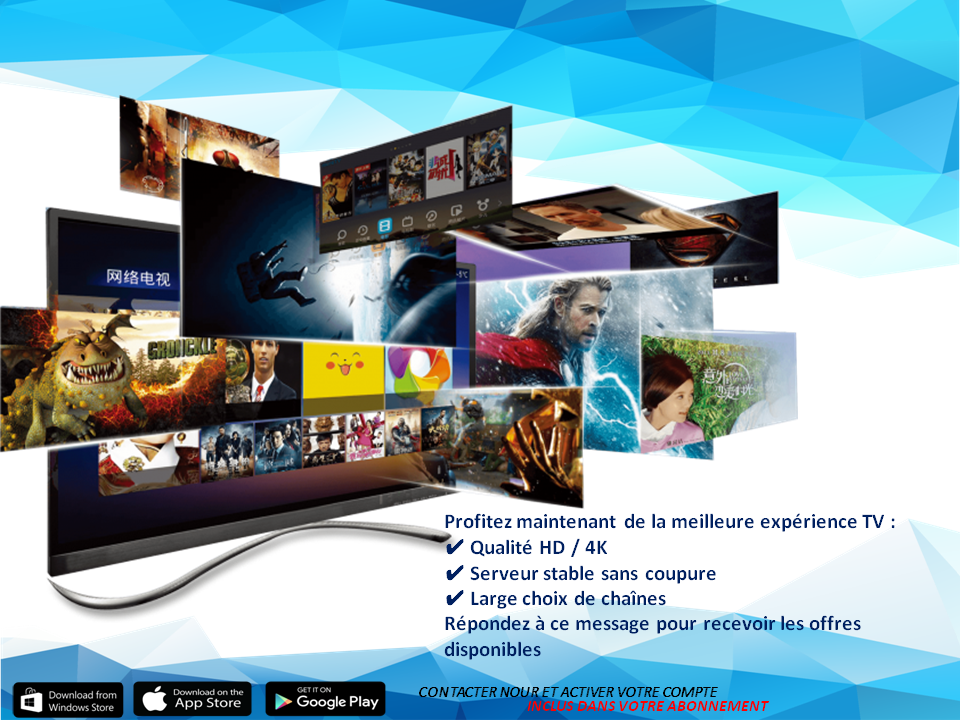 Configuration des applications TV