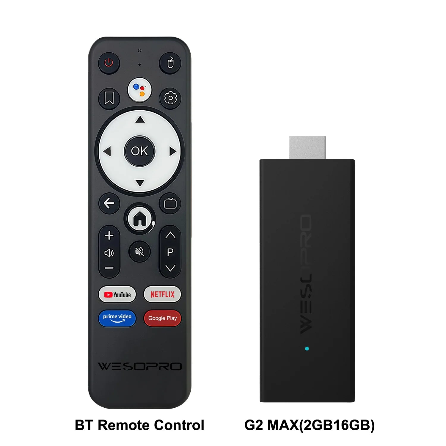 WESOPRO Android TV Stick G2 Lite – 4K Smart Streaming