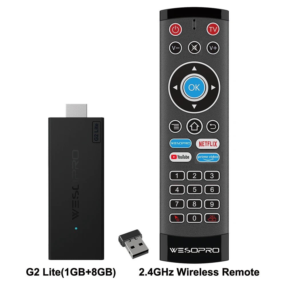 WESOPRO Android TV Stick G2 Lite – 4K Smart Streaming